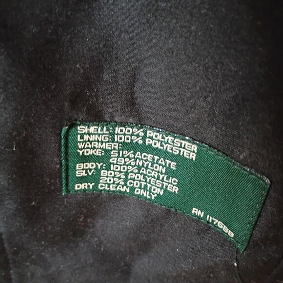 Lauren Ralph Lauren Men's Black Removable lining & Collar Belted Trench 40S - Picture 12 of 12